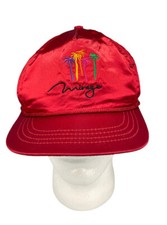 Vintage Red Mirage Resort Casino Hotel Snapback Hat Rope Las Vegas Made in USA