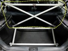 <!--F#f_0-->Rear C Pillar Bar X Cross Upper Brace for Honda Civic EK8 Type R EK9 Manual<!--F/-->