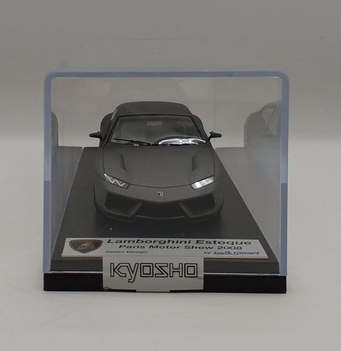 Kyosho 1/43 Lamborghini Estoque Mate Gris Paris Motor Show 2008 Con Estuche Y - Imagen 2 de 12