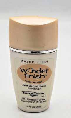 #ad NEW Maybelline Wonder Finish Liquid to Powder Foundation PORCELAIN IVORY $18.99