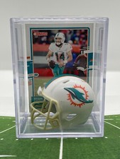 Miami Dolphins Mini Revolution Helmet Shadowbox w/ Ryan Fitzpatrick card