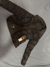 MONCLER Size 2 Black Vintage 00s Brown Label Reversible Women Down Filled Jacket