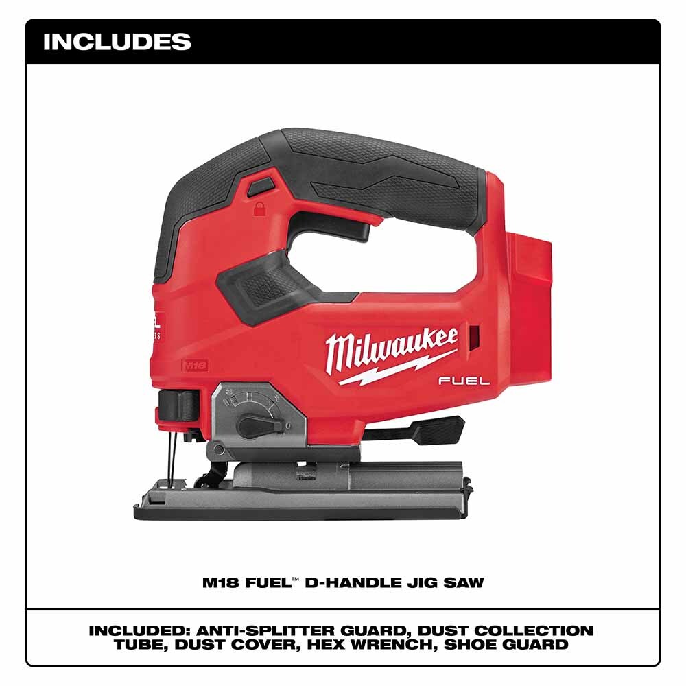 Milwaukee 2737-20 M18 FUEL D-Handle Jig Saw Bare Tool Certified
