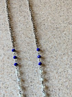 VINTAGE m. haskell BLUE, SILVER, & GOLD TONE NECKLACE — photo 3