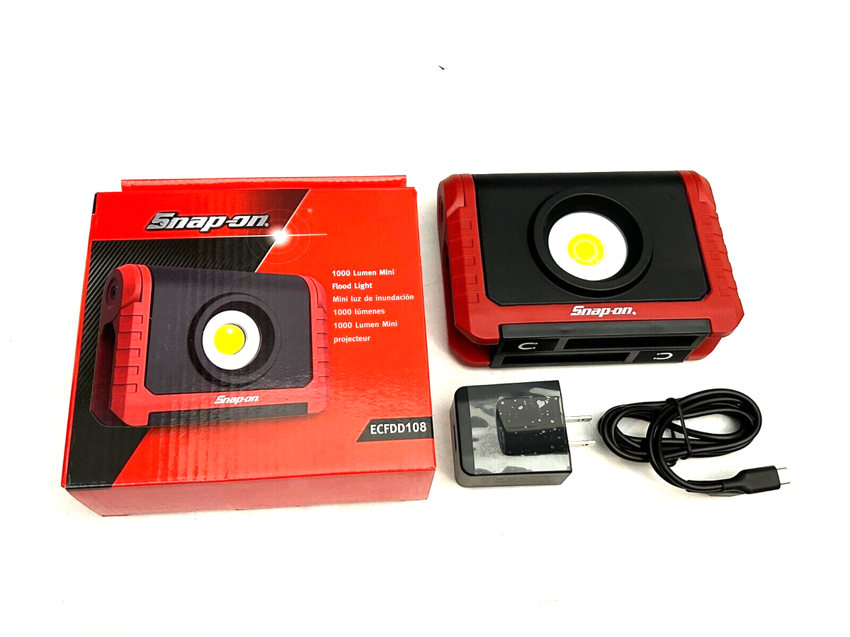 Snap on Tools NEW ECFDD108 Red 1000 Lumen Mini Rotating