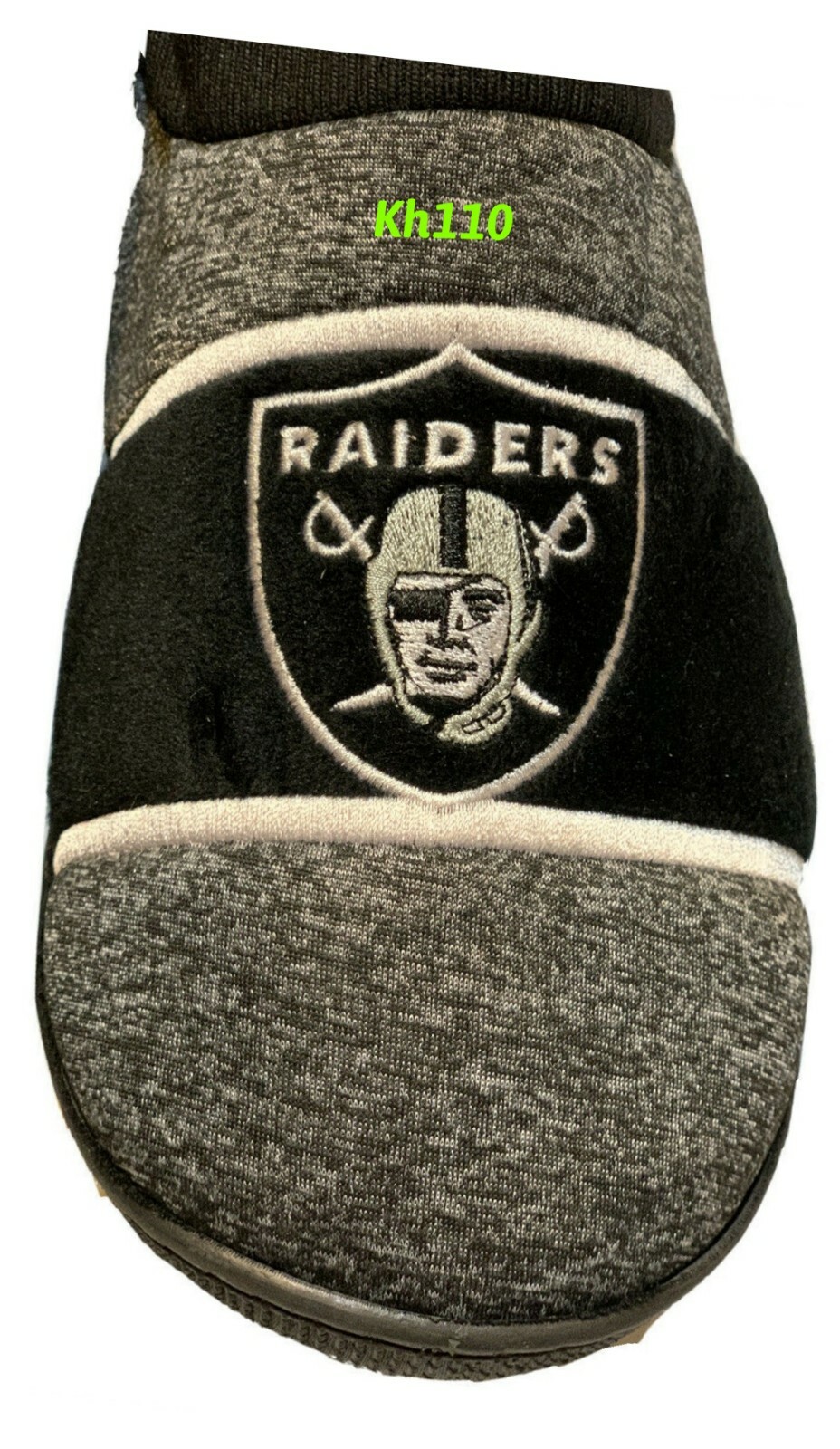 SAOLA Pantofole NFL Las Vegas Raiders grigio coppa solegrey suola coppa
