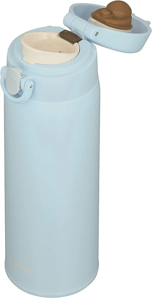 Thermos Water Bottle Vacuum Insulated Mobile Mug 0.5L Dusty Blue 500ml JOF-500 D - Image 4 of 4
