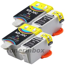 4 Pack (2 Bk/2 Color) #30XL Ink Cartridges For Kodak 30B 30C ESP C110 C310 C315