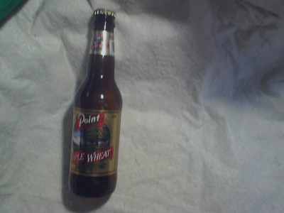 1995 POINT MAPLE WHEAT BEER 12oz EMPTY BOTTLE With CAP, Stevens Point Brewery