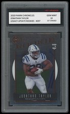 JONATHAN TAYLOR 2020 PANINI CHRONICLES LEGACY UPDATE 1ST GRADED 10 ROOKIE CARD