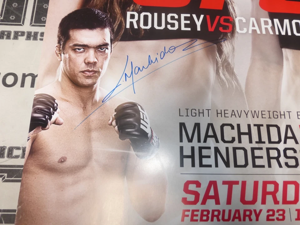 Ronda Rousey Dan Henderson Lyoto Machida + Liz Signed UFC 157 Poster PSA/DNA COA - Image 2 of 4