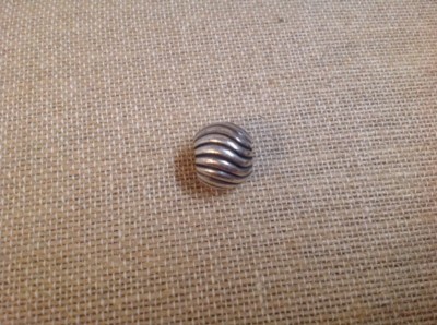 NEW  Brighton ROPE & ROLL Super Silver Bead Charm RETIRED!!!!