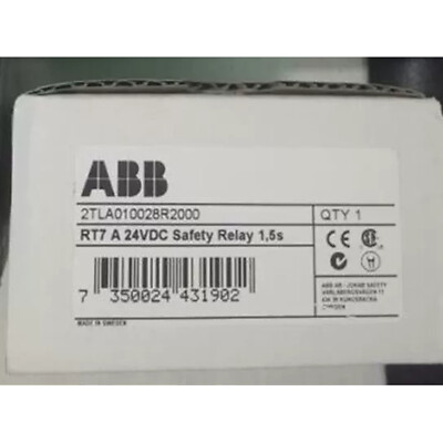 one new abb 2TLA010028R2000 RT7A 24VDC 0-1.5S Safety Relay Free ship #YP1