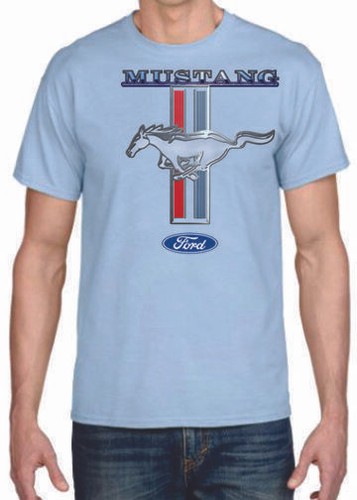 Adult DryBlend® T-Shirt - (MUSTANG LOGO - HOT ROD FORD PONY) - Picture 2 of 45