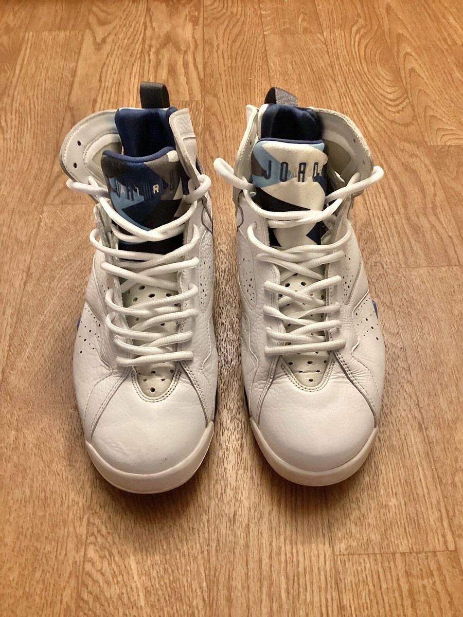 Nike Air Jordan 7 VII Retro French Blue Men 304775-107 White Blue