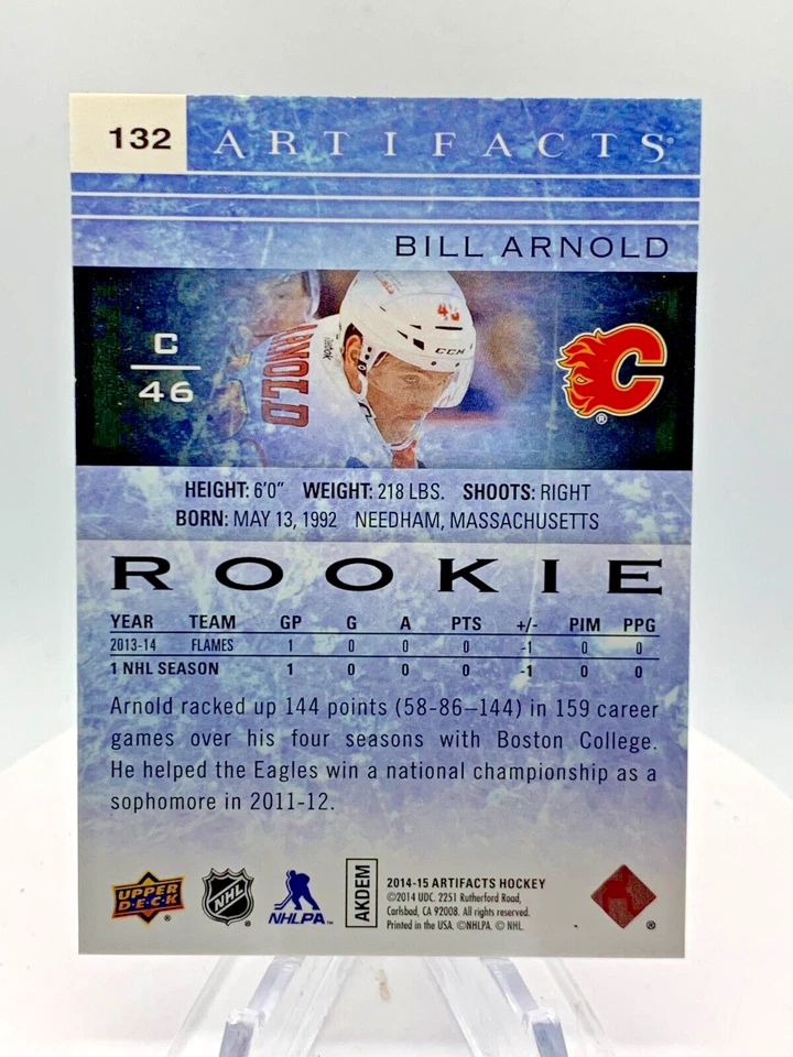 2014-15 Upper Deck Artifacts Spectrum- Rookies #132 Bill Arnold (RC) - Image 2 of 2