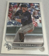 2022 Topps Baseball Series 1 Mike Brosseau Tampa Bay Rays Rainbow Foil #223