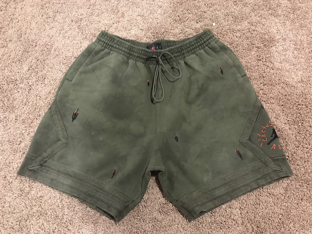Travis Scott x Air Jordan 6 VI Suede Shorts, Size XL Mens, Cactus Jack, La Flame | eBay