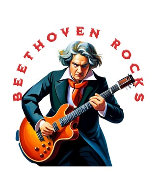 Beethoven T-Shirt Rocks Klassik Musik Liebhaber Spaß Unikat Design tolle Geschenkidee