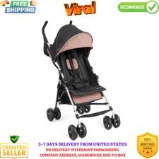 Ingenuity 3D Mini Convenience Stroller, Dusty Rose Pink, Toddler