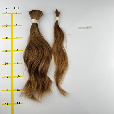 Europäisches Echthaar Rohhaare hellblond mind.100Gr 30-35cm - 30032589A