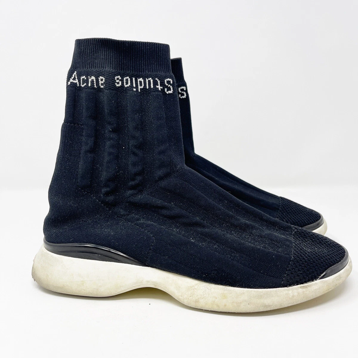 Acne Studios Black BATILDA High Top Sock Sneakers Size IT 39 US 8