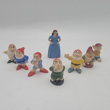 Marx Disneykins miniatures Walt Disney character figures Snow White 7 Dwarfs