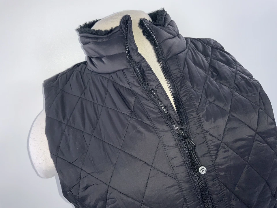 Mondetta Outdoor Project Chaleco Acolchado Chaqueta S Mujeres Negro Nylon Cremallera YGI J2-248 Foto 3 de 4