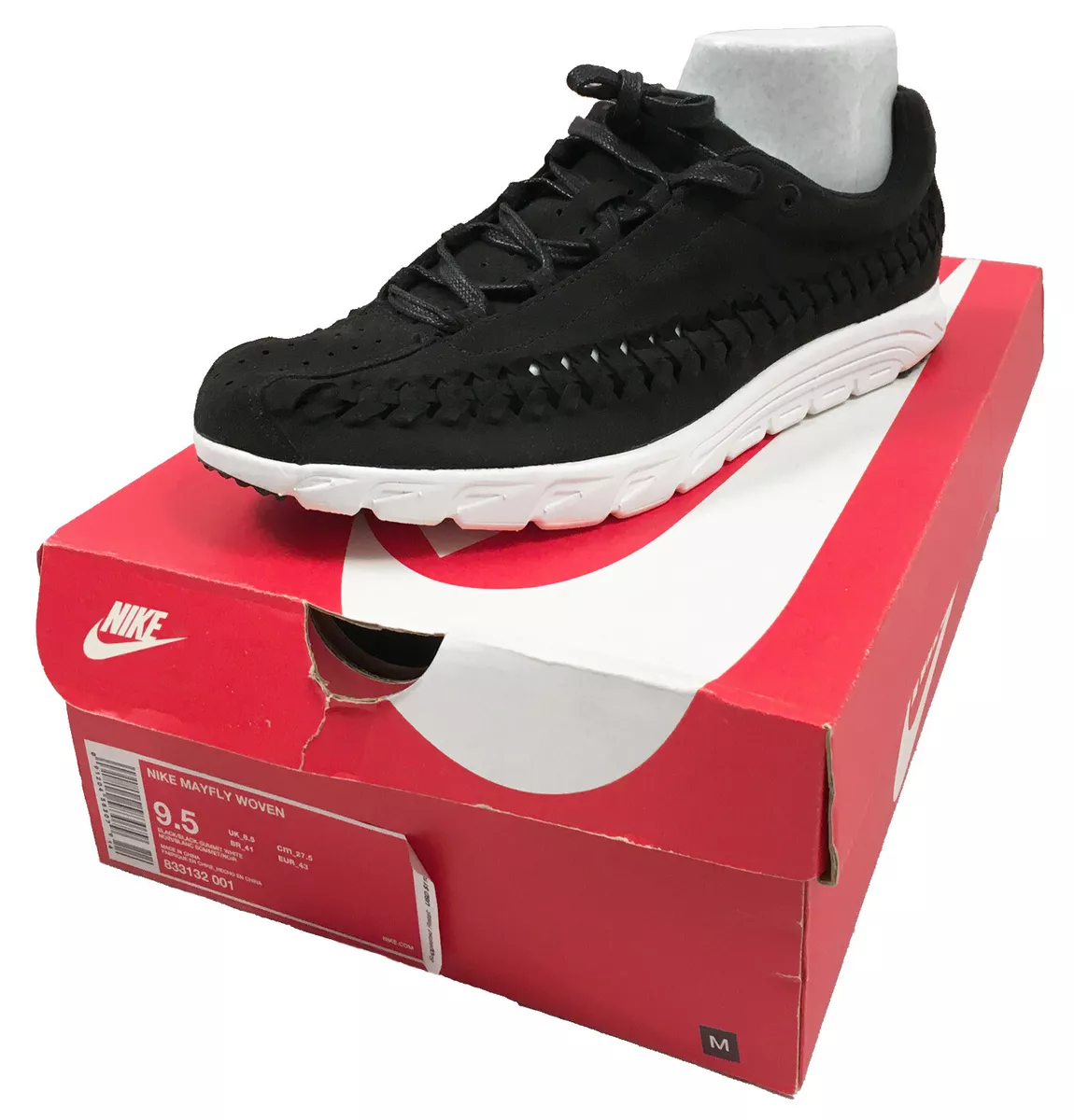 NEW Nike Mayfly Woven Black Woven Upper Lightweight | eBay