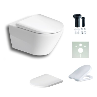 Duravit D-Neo Tiefspül-WC rimless, WC-Set KW098, weiß, 2577090000