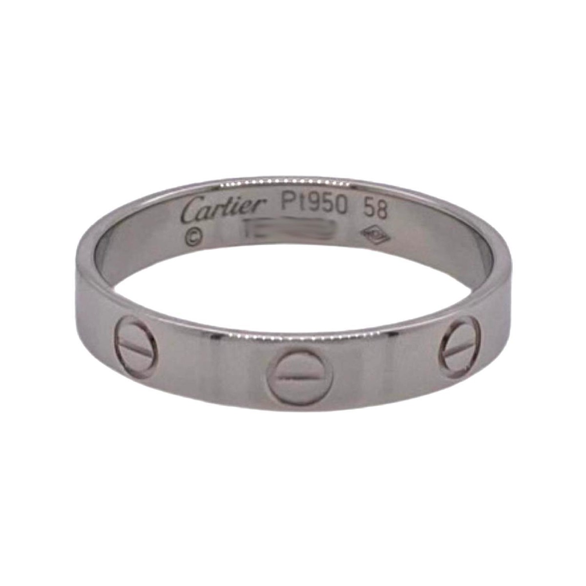 Cartier ラブリング　58 Cartier Love Thin Ring in Platinum, Size 58 | eBay