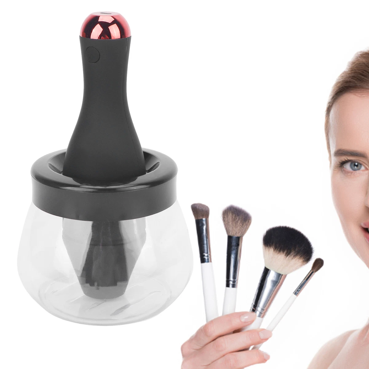 Electric Makeup Brush Cleaner Quick Dry Rechargeable Automatic Brush  Cleaner HPT