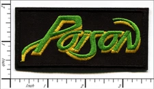 Poison Embroidered  Sew/Iron On Band Patch