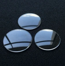 1.0/1.2/1.5mm Thick 16-45mm Round Double Dome Sapphire Watch Glass Crystal NEW
