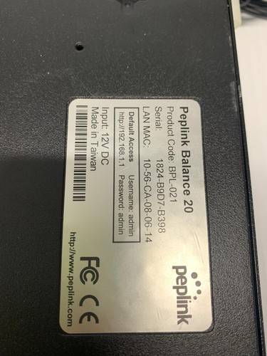 Peplink Balance 20 Dual-wan Router BPL-021With AC Adapter FREE SHIPPING - Picture 2 of 5