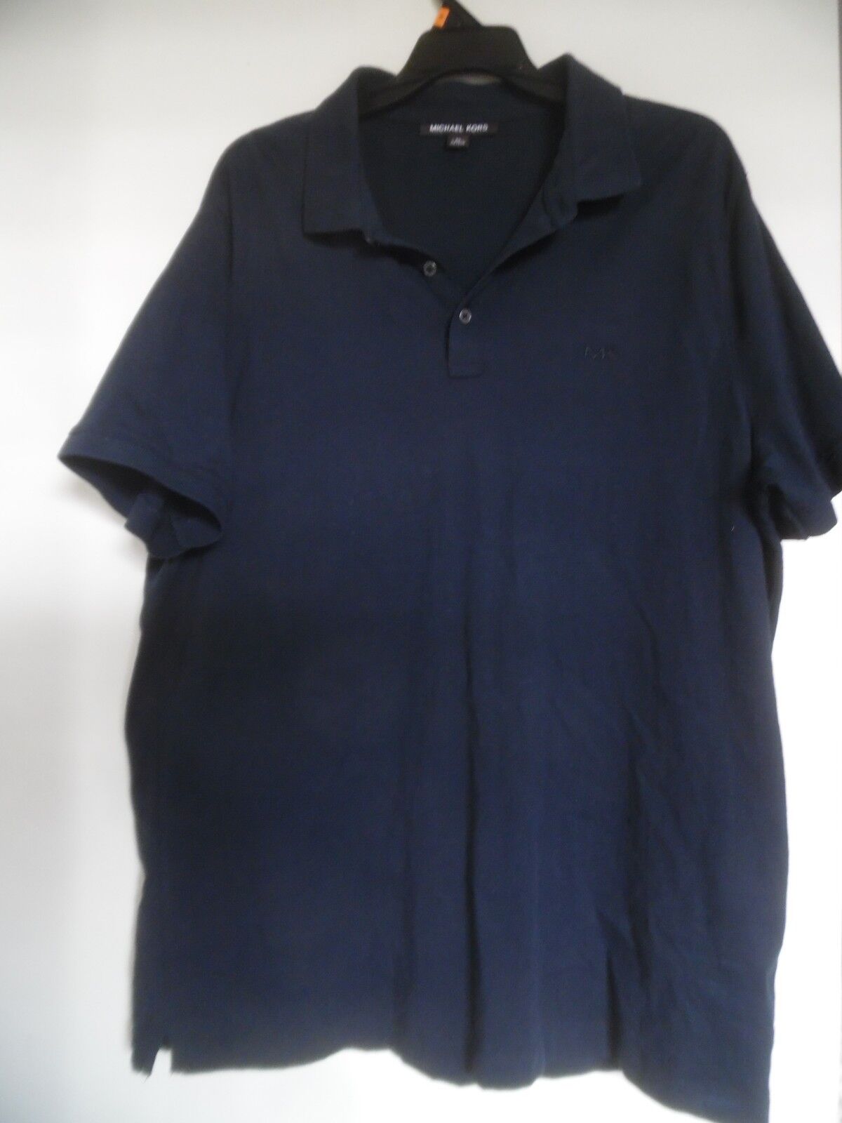 Michael Kors Polo Shirt Navy Blue Short Sleeve Ca… - image 1