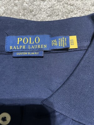 RALPH LAUREN MEN'S Cranberry POLO SHIRT CUSTOM SLIM FIT XXL RALPH LAUREN MEN'S Cranberry POLO SHIRT CUSTOM SLIM FIT XXL