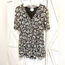 Cinq à Sept Tish Floral Print Mini  Dress Size 6 Summer Party Business Casual