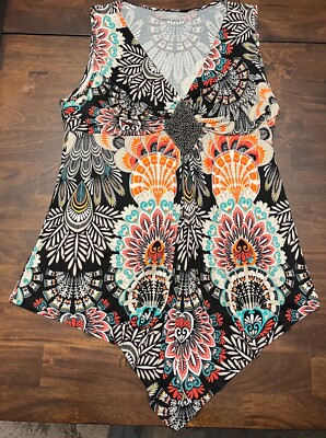 Wallis Women's Viscose Blouse with Beaded Chest size Large 