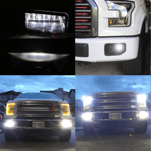 LED Driving Fog Lights Lamps Assembly for 2015-2020 Ford F150 2017-18 Super Duty - Picture 6 of 9