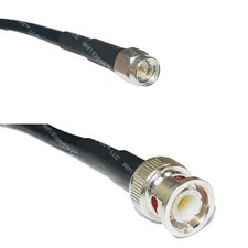 RFC195 Silver SMA MALE to BNC MALE Coax RF Cable USA Lot