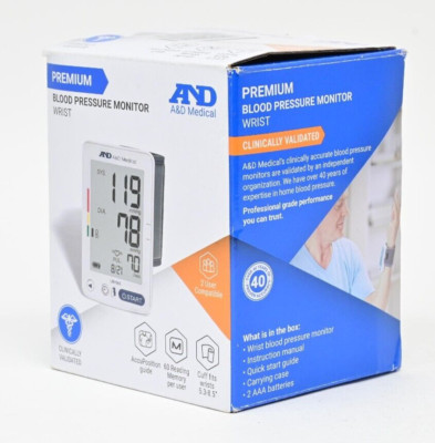A&D Medical Premium Wrist Pressure Monitor (UB-543) 