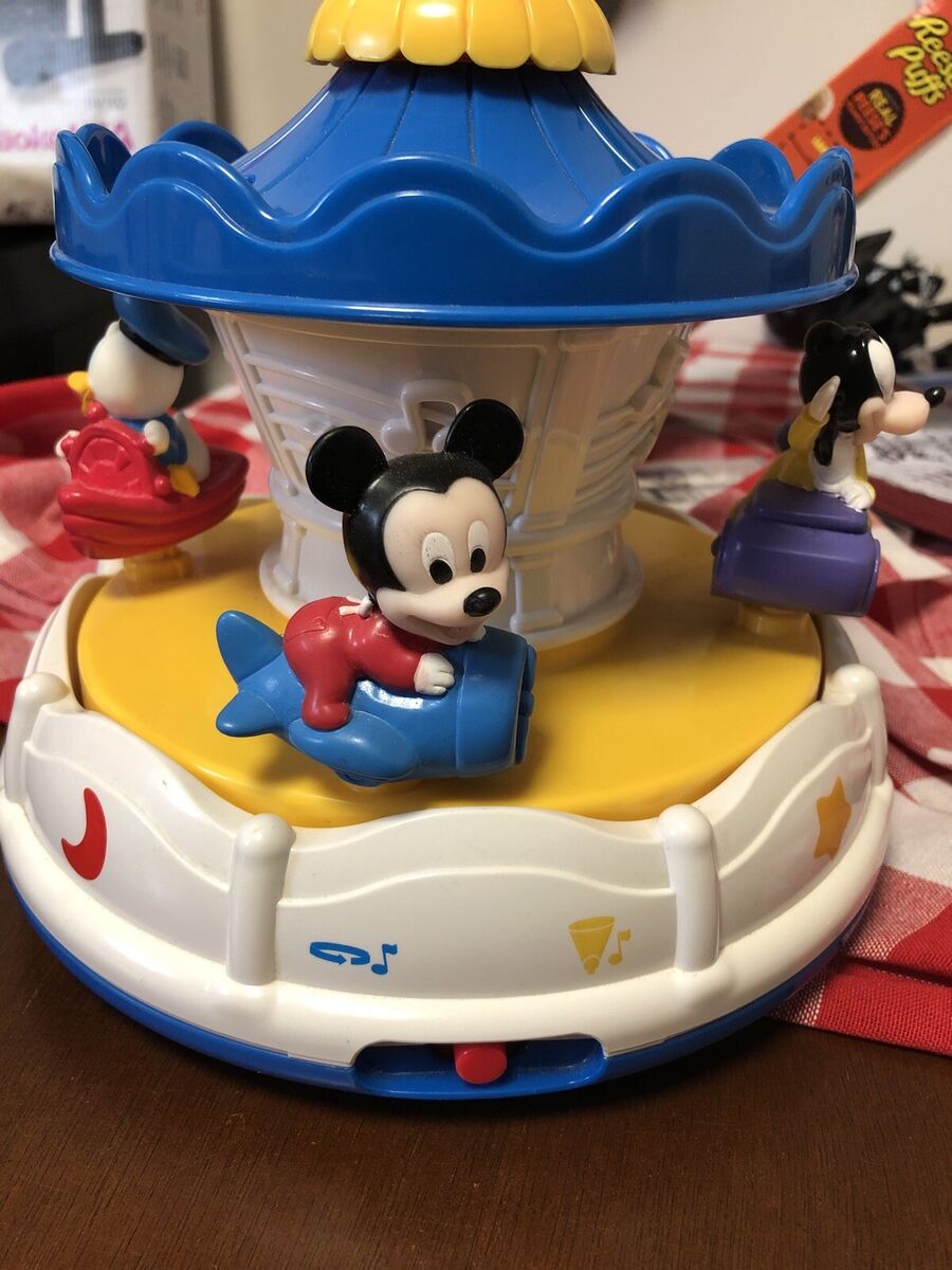 Unique DISNEY'S RARE Musical Merry Go Round W/ Light Unique DISNEY'S RARE Musical Merry Go Round W/ Light