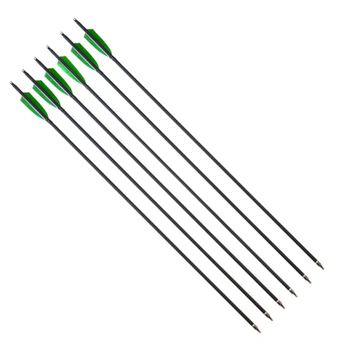 24pcs 31" Carbon Arrows Turkey Feathers Target Archery SP500 Bow Hunting Target - Picture 9 of 11