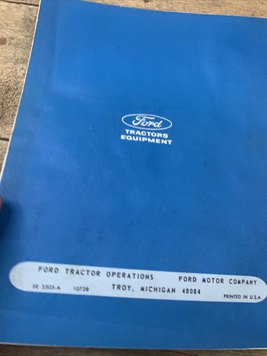 FORD Operator's Manual 51, 60 and 65 Rider Mower Original OEM - Picture 5 of 8
