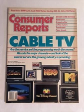 1987 September CONSUMER REPORTS Magazine, Cable TV, Road Tests (MH276)