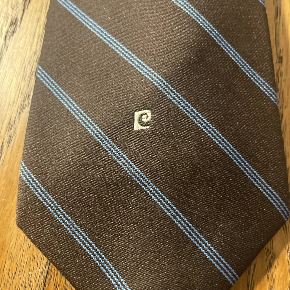 Vintage 60s 70s EUC Pierre Cardin Striped Tie Men’s Necktie USA Made Mod Retro - Image 3 of 4