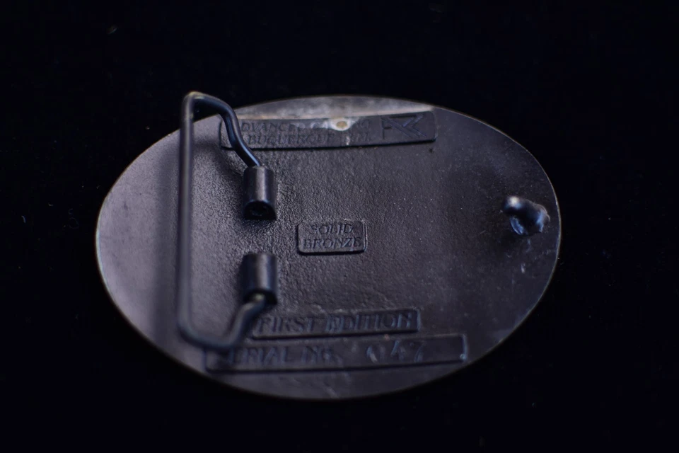 vintage Arizona Arms Association silver-plated belt buckle - Image 2 of 3