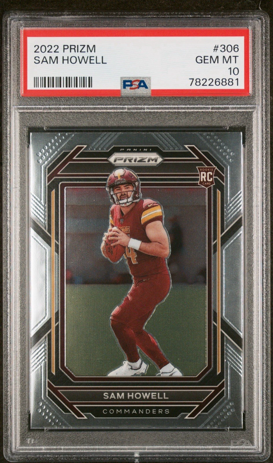 Sam Howell trading card