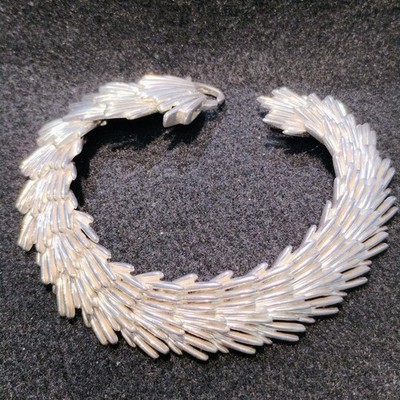 CHRISTOFLE ~ PALMACEA STERLING SILVER BRACELET (8'' LONG)  (j)